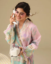 Load image into Gallery viewer, Buy MUSHQ | Soleil 2026-Prints - "Honey Petal " Designer Dresses Is an exclusively available for online UK @lebaasonline. PAKISTANI WEDDING DRESSES ONLINE UK can be customized at Pakistani designer boutique in USA, UK, France, Dubai, Saudi, London. Get Pakistani &amp; Indian velvet BRIDAL DRESSES ONLINE USA at Lebaasonline.