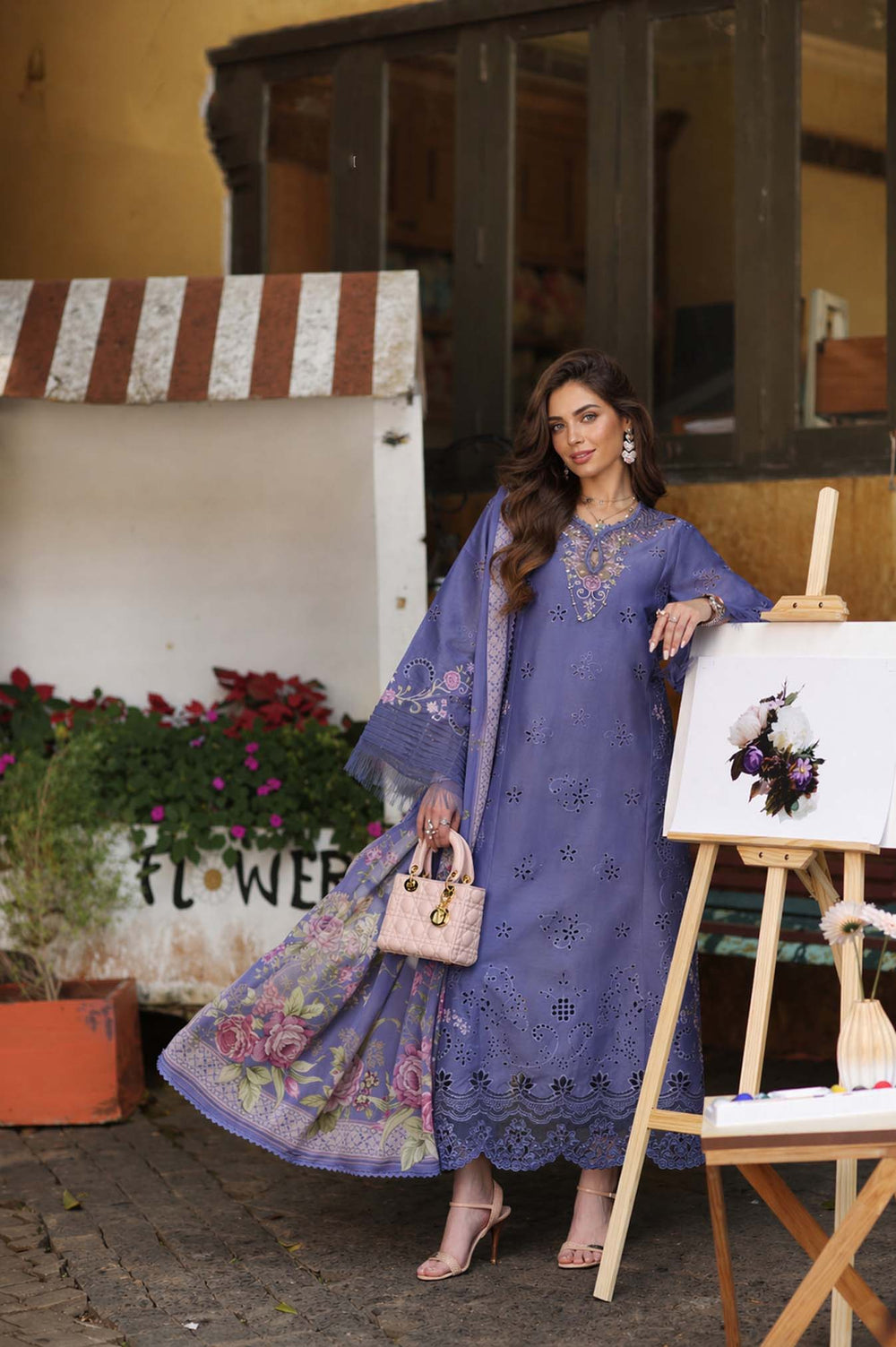 Buy Noor Luxury Eid Schiffli Laserkari '26 - Vol 2 | D9- Tropical Indigo Lawn Suit from Lebaasonline Largest Pakistani Clothes Stockist in the UK Shop Noor Pakistani Lawn 2026 EID COLLECTION Saira Shakira COLLECTION 2026 Afrozeh EID COLLECTION '26 ONLINE UK for Wedding, Party  NIKAH OUTFIT Indian & Pakistani Summer Dresses UK USA UAE DUBAI Manchester 