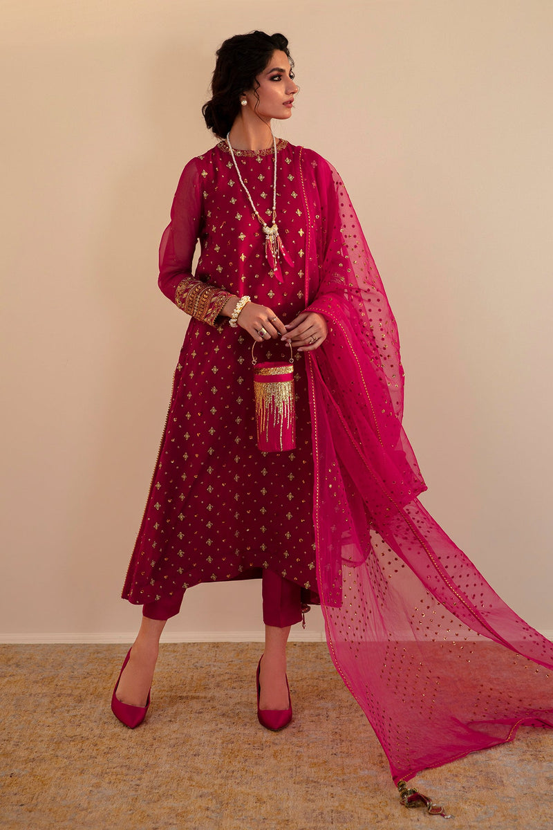 Buy Baroque | Embroidered Chiffon Unstitched 3Pc UF-394. Online at Great Price! Available For UK, France & Germany. Baroque dresse from Pakistan & for SALE in the UK, USA, Manchester & London. Book now ready to wear & unstitched. Shop Wedding, festive, summer or winter branded outfits from Lebaasonline 