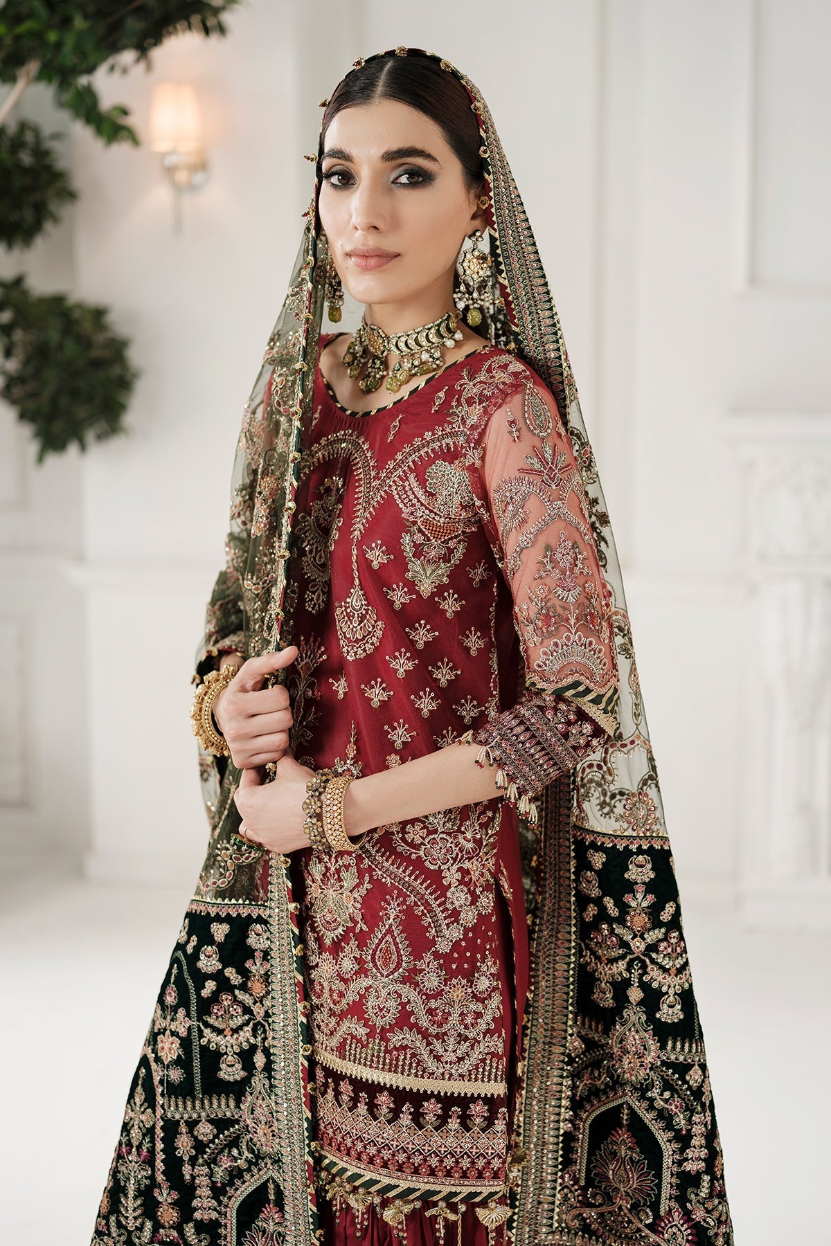 Buy Baroque | Embroidered Net 3Pc Suit CH10-D07 - Collection 2025 Online at Great Price! Available For UK, France & Germany. Baroque dresse from Pakistan & for SALE in the UK, USA, Manchester & London. Book now ready to wear & unstitched. Shop Wedding, festive, summer or winter branded outfits from Lebaasonline 