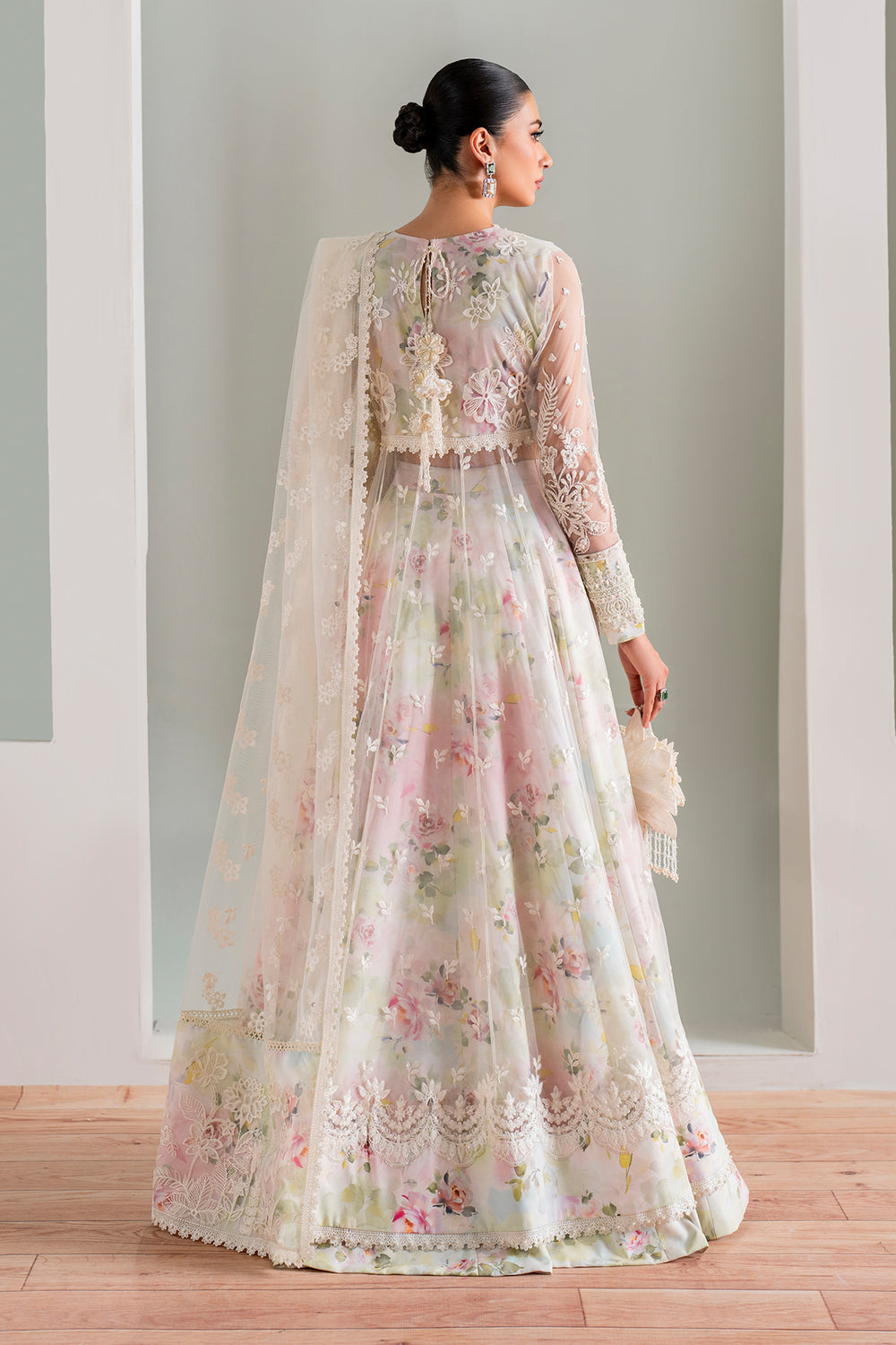 Buy Baroque | EMBROIDERED NET UF-686  Online at Great Price! Available For UK, France & Germany. Baroque dresse from Pakistan & for SALE in the UK, USA, Manchester & London. Book now ready to wear & unstitched. Shop Wedding, festive, summer or winter branded outfits from Lebaasonline 