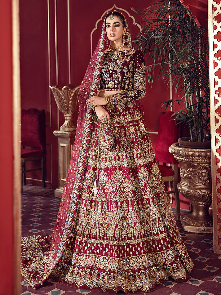 Buy Gulaal Bridal collection | Husna B-05 Dress from Lebaasonline Pakistani Clothes Stockist in the UK @ best price- SALE Shop Gulaal Bridal 2026, Maria B Lawn 2025 Summer Suit, Pakistani Clothes Online UK for Wedding, Bridal Wear Indian & Pakistani Summer Dresses by Gulaal in the UK & USA at LebaasOnline