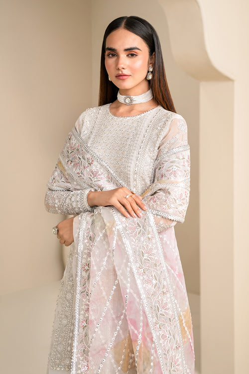 Buy Baroque | Embroidered Chiffon Unstitched 3Pc UF-623 Online at Great Price! Available For UK, France & Germany. Baroque dresse from Pakistan & for SALE in the UK, USA, Manchester & London. Book now ready to wear & unstitched. Shop Wedding, festive, summer or winter branded outfits from Lebaasonline 