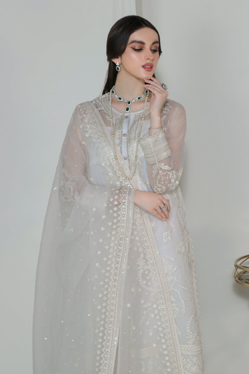 Buy Baroque | EMBROIDERED ORGANZA UF-186. Online at Great Price! Available For UK, France & Germany. Baroque dresse from Pakistan & for SALE in the UK, USA, Manchester & London. Book now ready to wear & unstitched. Shop Wedding, festive, summer or winter branded outfits from Lebaasonline 