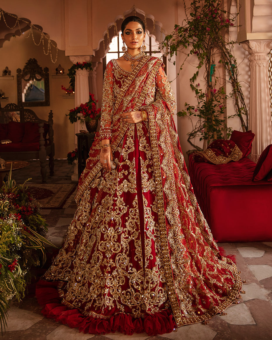 Buy Gulaal Bridal collection | Gulrukh B-15 Dress from Lebaasonline Pakistani Clothes Stockist in the UK @ best price- SALE Shop Gulaal Bridal 2026, Maria B Lawn 2025 Summer Suit, Pakistani Clothes Online UK for Wedding, Bridal Wear Indian & Pakistani Summer Dresses by Gulaal in the UK & USA at LebaasOnline