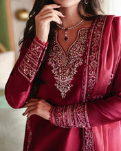 Load image into Gallery viewer, Buy MUSHQ | Zarminay 2026-Pret - "Sereen" Designer Dresses Is an exclusively available for online UK @lebaasonline. PAKISTANI WEDDING DRESSES ONLINE UK can be customized at Pakistani designer boutique in USA, UK, France, Dubai, Saudi, London. Get Pakistani &amp; Indian velvet BRIDAL DRESSES ONLINE USA at Lebaasonline.