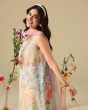 Load image into Gallery viewer, Buy MUSHQ | Soleil 2026-Prints - "Bellarosa " Designer Dresses Is an exclusively available for online UK @lebaasonline. PAKISTANI WEDDING DRESSES ONLINE UK can be customized at Pakistani designer boutique in USA, UK, France, Dubai, Saudi, London. Get Pakistani &amp; Indian velvet BRIDAL DRESSES ONLINE USA at Lebaasonline.