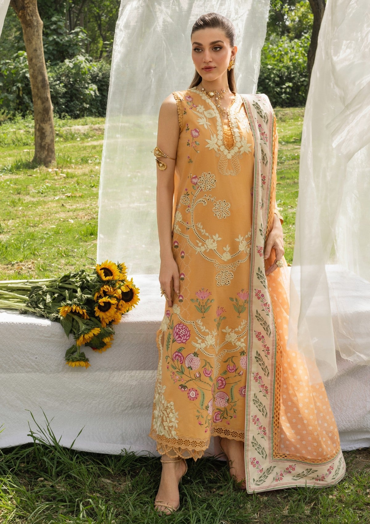 Buy SAIRA SHAKIRA BLOOM LAWN 2026 (LILY-2A) for Eid dress from our official website We are the no. 1 stockists in the world for Crimson Luxury, Maria B Ready to wear. All Pakistani dresses customization and Ready to Wear dresses are easily available in Spain, UK Austria from Lebaasonline at best price.