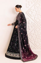 Load image into Gallery viewer, Xenia Formals Embroidered Chiffon Unstitched 3 Piece Suit - D-03 Nigira - XF25LFR - Black - Luxury Collection