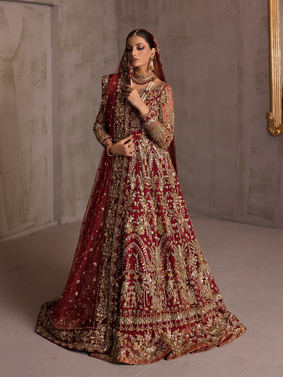 Buy Gulaal Bridal collection | Marianna B-23 Charmaine Dress from Lebaasonline Pakistani Clothes Stockist in the UK @ best price- SALE Shop Gulaal Bridal 2026, Maria B Lawn 2025 Summer Suit, Pakistani Clothes Online UK for Wedding, Bridal Wear Indian & Pakistani Summer Dresses by Gulaal in the UK & USA at LebaasOnline