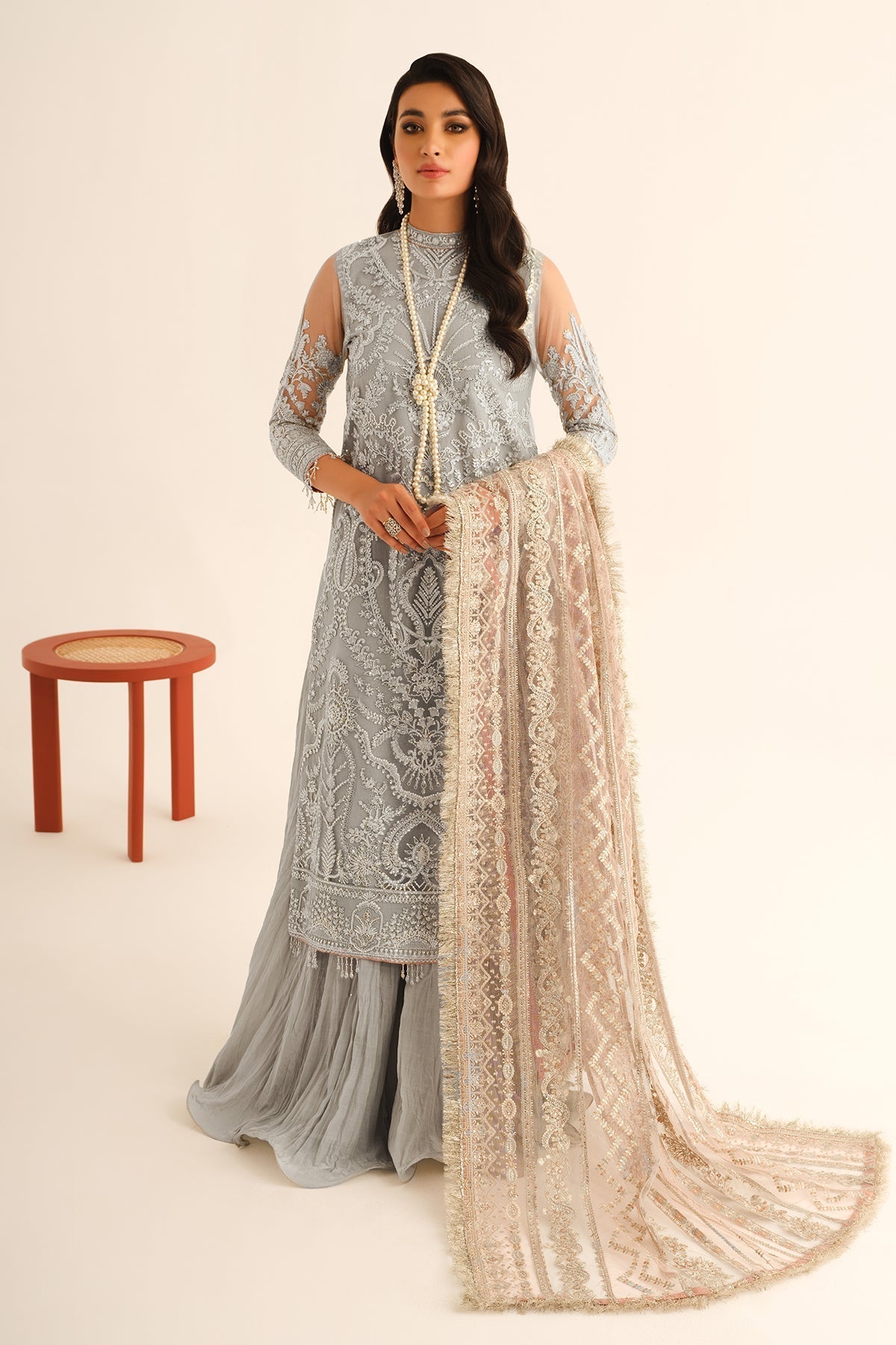  Buy Baroque | Embroidered Net Unstitched 3Pc BQU-PR-D680 Collection 2025 Online at Great Price! Available For UK, France & Germany. Baroque dresse from Pakistan & for SALE in the UK, USA, Manchester & London. Book now ready to wear & unstitched