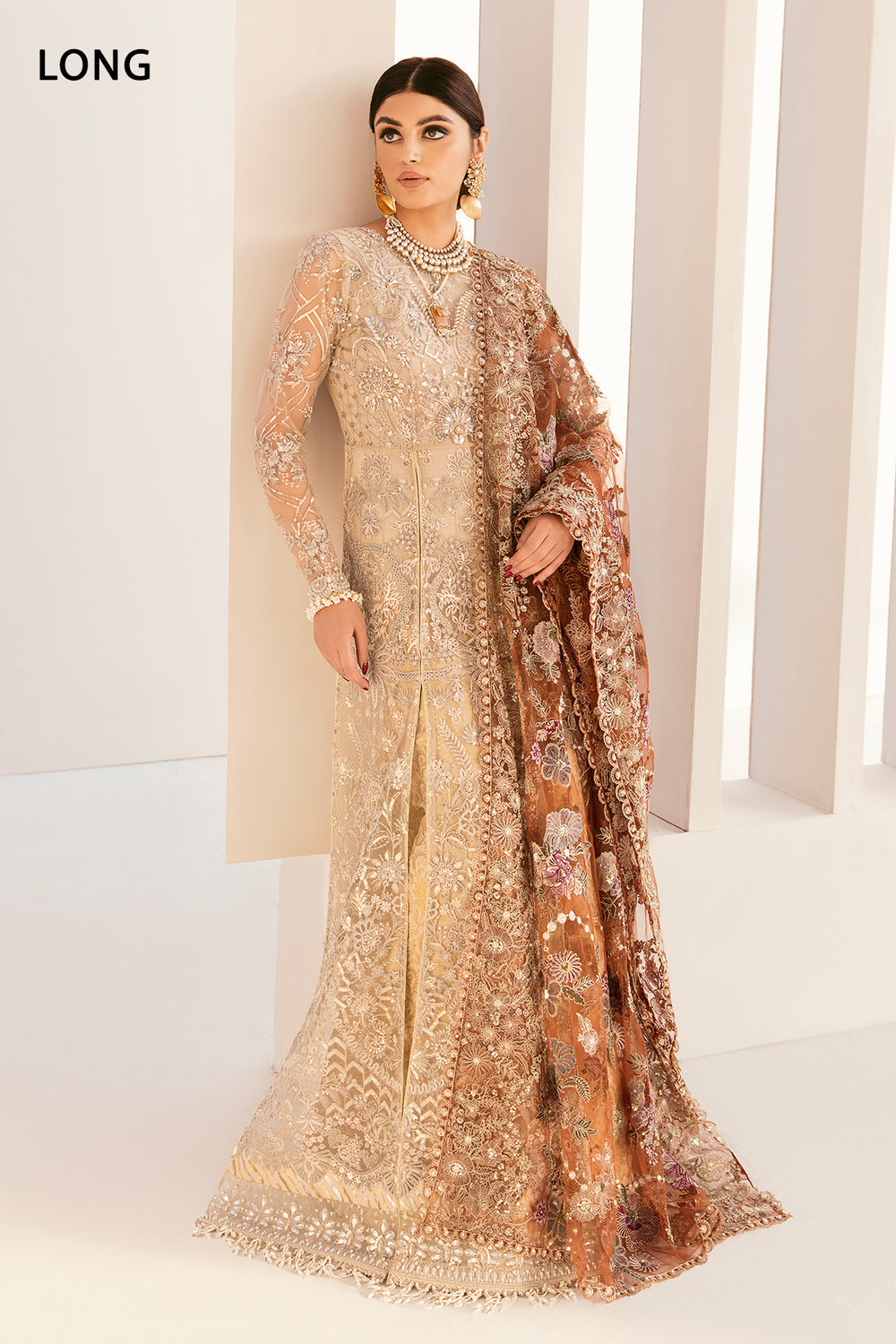 Buy Baroque | EMBROIDERED NET CH11-03 STITCHED- Collection 2025 Online at Great Price! Available For UK, France & Germany. Baroque dresse from Pakistan & for SALE in the UK, USA, Manchester & London. Book now ready to wear & unstitched. Shop Wedding, festive, summer or winter branded outfits from Lebaasonline 