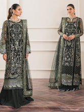 Load image into Gallery viewer, Buy Baroque | Embroidered Luxury Net Unstitched 3Pc Suit EC-05. Online at Great Price! Available For UK, France &amp; Germany. Baroque dresse from Pakistan &amp; for SALE in the UK, USA, Manchester &amp; London. Book now ready to wear &amp; unstitched. Shop Wedding, festive, summer or winter branded outfits from Lebaasonline 
