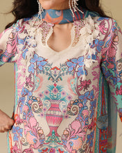Load image into Gallery viewer, Buy MUSHQ | Soleil 2026-Prints - "Eden Whisper " Designer Dresses Is an exclusively available for online UK @lebaasonline. PAKISTANI WEDDING DRESSES ONLINE UK can be customized at Pakistani designer boutique in USA, UK, France, Dubai, Saudi, London. Get Pakistani &amp; Indian velvet BRIDAL DRESSES ONLINE USA at Lebaasonline.