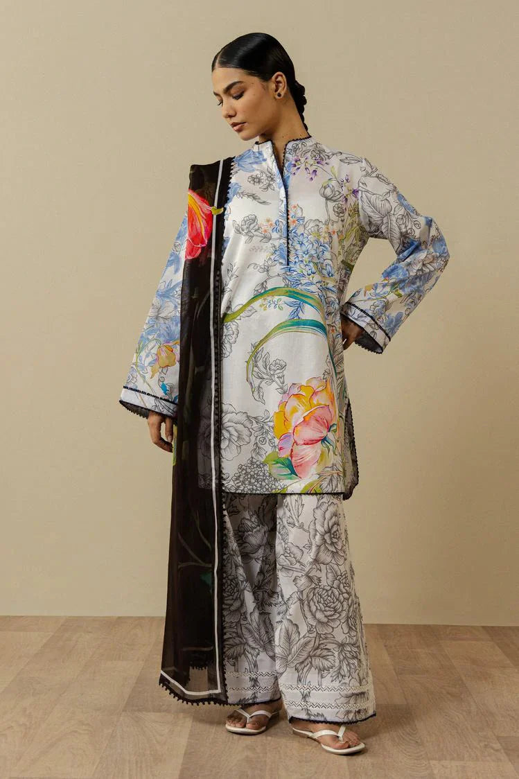 Buy Zara Shahjahan | Coco prints Drop III - 2026( Flora-2A) Pakistani Embroidered Clothes For Women at Our Online Designer Boutique UK, Indian & Pakistani Wedding dresses online UK, Asian Clothes UK Jazmin Suits USA, Baroque Chiffon Collection 2026 & Eid Collection Outfits in USA on express shipping available @ Lebaasonline.