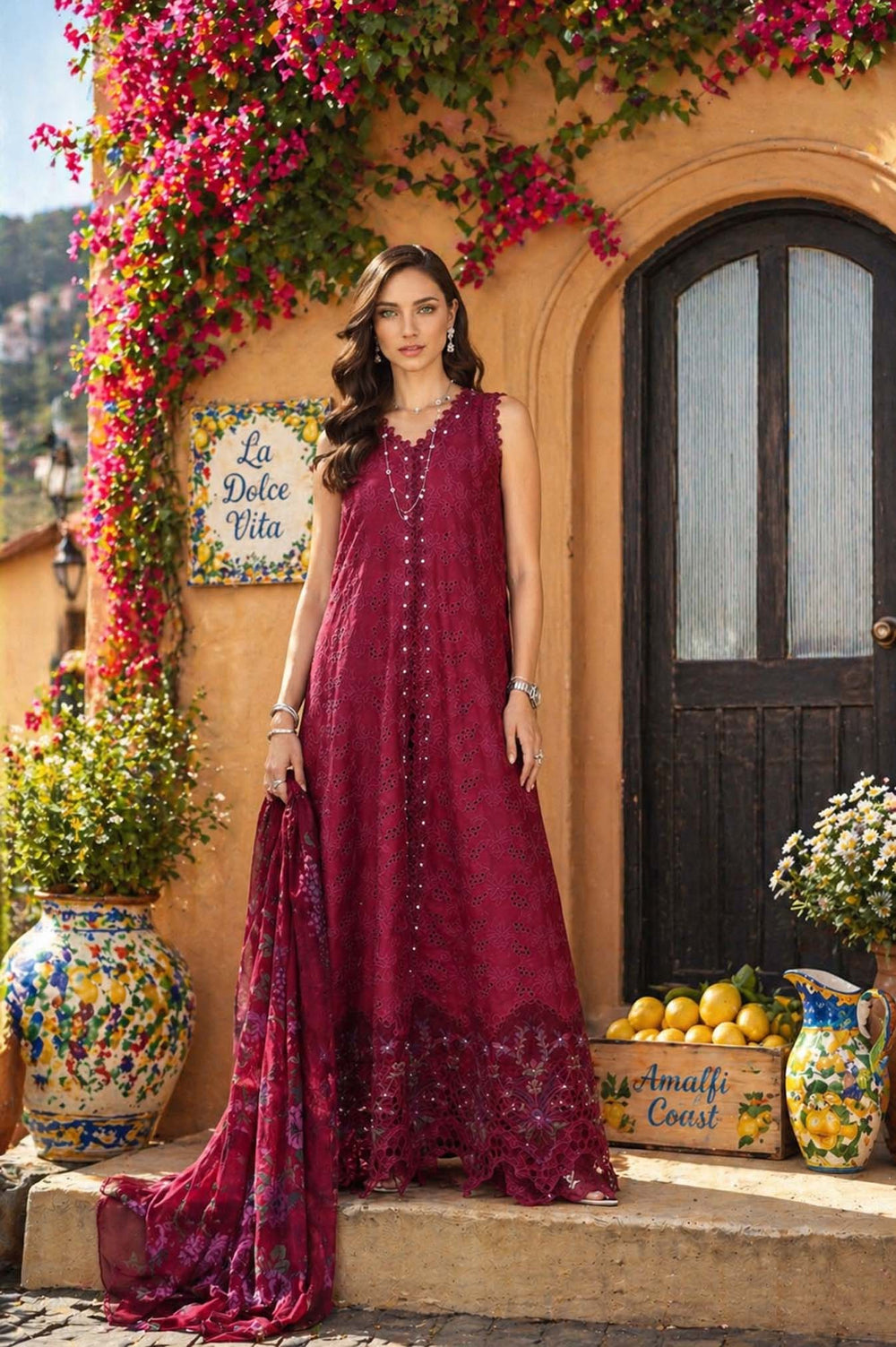 Buy Noor Luxury Eid Schiffli Laserkari '26 - Vol 2 | D4 -Fuchia Élégance Lawn Suit from Lebaasonline Largest Pakistani Clothes Stockist in the UK Shop Noor Pakistani Lawn 2026 EID COLLECTION Saira Shakira COLLECTION 2026 Afrozeh EID COLLECTION '26 ONLINE UK for Wedding, Party  NIKAH OUTFIT Indian & Pakistani Summer Dresses UK USA UAE DUBAI Manchester 