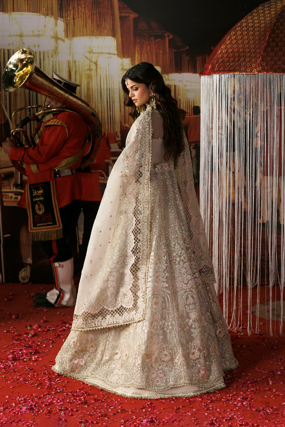 Afrozeh Mannat Shehnai Wedding Formals 2026 embroidered organza dress