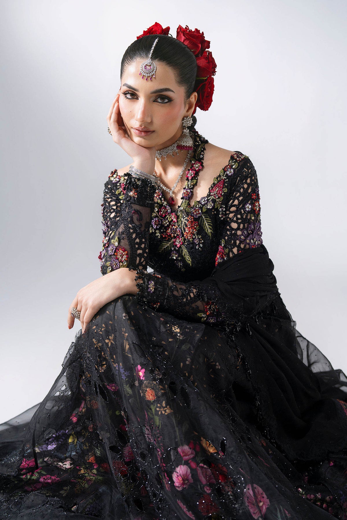 Maria B Mbroidered Wedding Edition '26 | BD-3101-Obsidian Garden