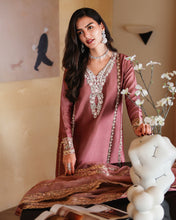 Load image into Gallery viewer, Buy MUSHQ | Zarminay 2026-Pret - "Rowa" Designer Dresses Is an exclusively available for online UK @lebaasonline. PAKISTANI WEDDING DRESSES ONLINE UK can be customized at Pakistani designer boutique in USA, UK, France, Dubai, Saudi, London. Get Pakistani &amp; Indian velvet BRIDAL DRESSES ONLINE USA at Lebaasonline.