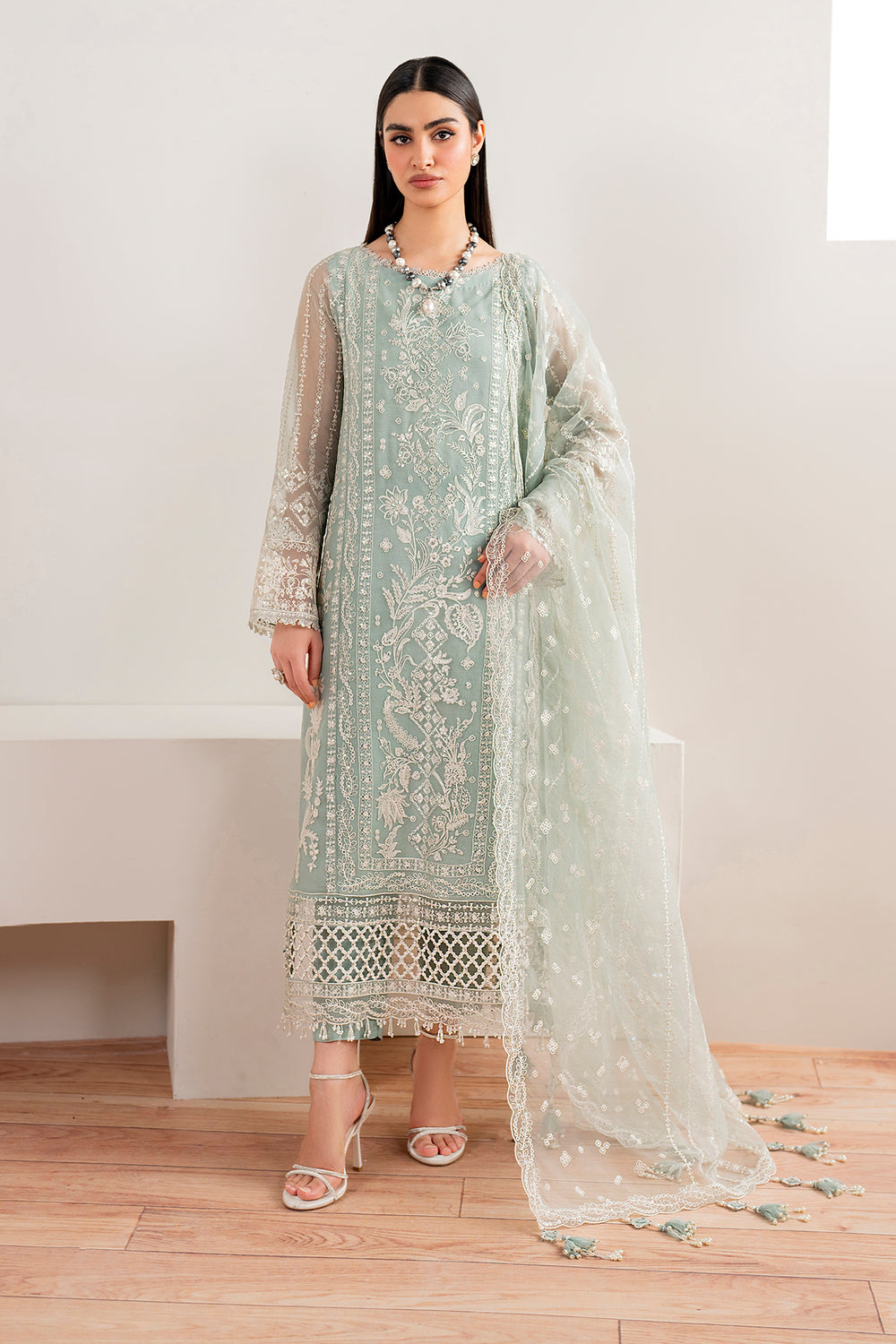 Buy Baroque | EMBROIDERED CHIFFON UF-680 Online at Great Price! Available For UK, France & Germany. Baroque dresse from Pakistan & for SALE in the UK, USA, Manchester & London. Book now ready to wear & unstitched. Shop Wedding, festive, summer or winter branded outfits from Lebaasonline 