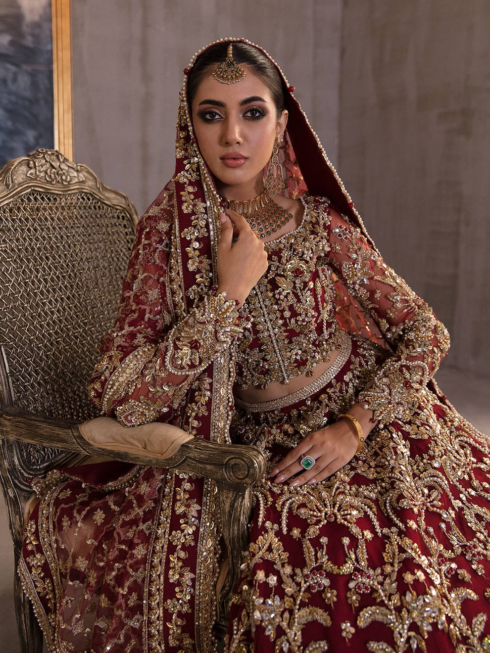 Buy Gulaal Bridal collection | ALEESIA B-20 Dress from Lebaasonline Pakistani Clothes Stockist in the UK @ best price- SALE Shop Gulaal Bridal 2026, Maria B Lawn 2025 Summer Suit, Pakistani Clothes Online UK for Wedding, Bridal Wear Indian & Pakistani Summer Dresses by Gulaal in the UK & USA at LebaasOnline