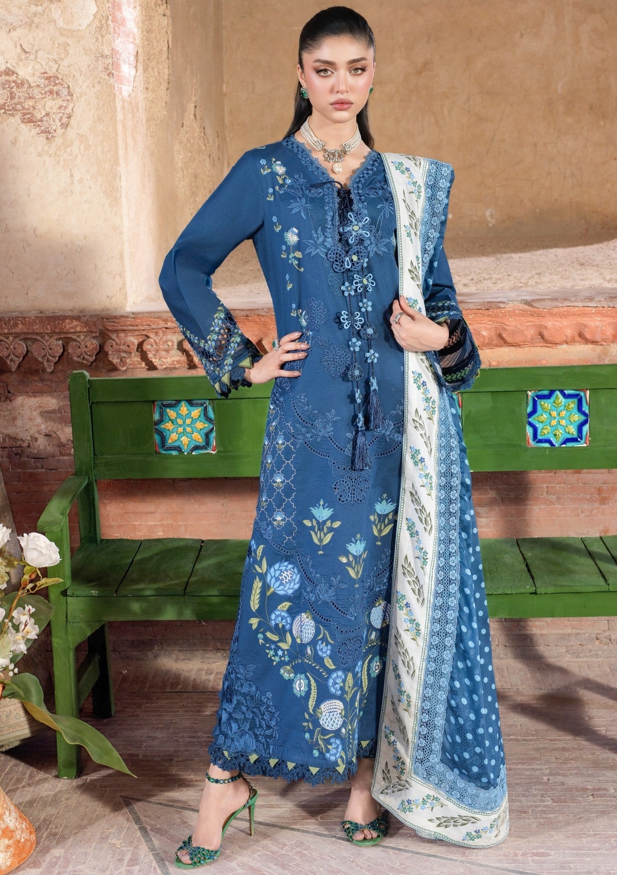 Buy SAIRA SHAKIRA BLOOM LAWN 2026 (LILY-2B) for Eid dress from our official website We are the no. 1 stockists in the world for Crimson Luxury, Maria B Ready to wear. All Pakistani dresses customization and Ready to Wear dresses are easily available in Spain, UK Austria from Lebaasonline at best price.