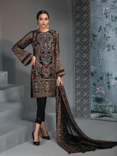 Load image into Gallery viewer, Buy Jazmin | Embroidered Chiffon 3Pc Suit D-07 Reine De Nuit Luxury Collection 2025 Online at Great Price! Available For UK, France &amp; Germany. Baroque dresse from Pakistan &amp; for SALE in the UK, USA, Manchester &amp; London. Book now ready to wear &amp; unstitched. Shop Wedding, festive, summer or winter branded outfits from Lebaasonline 