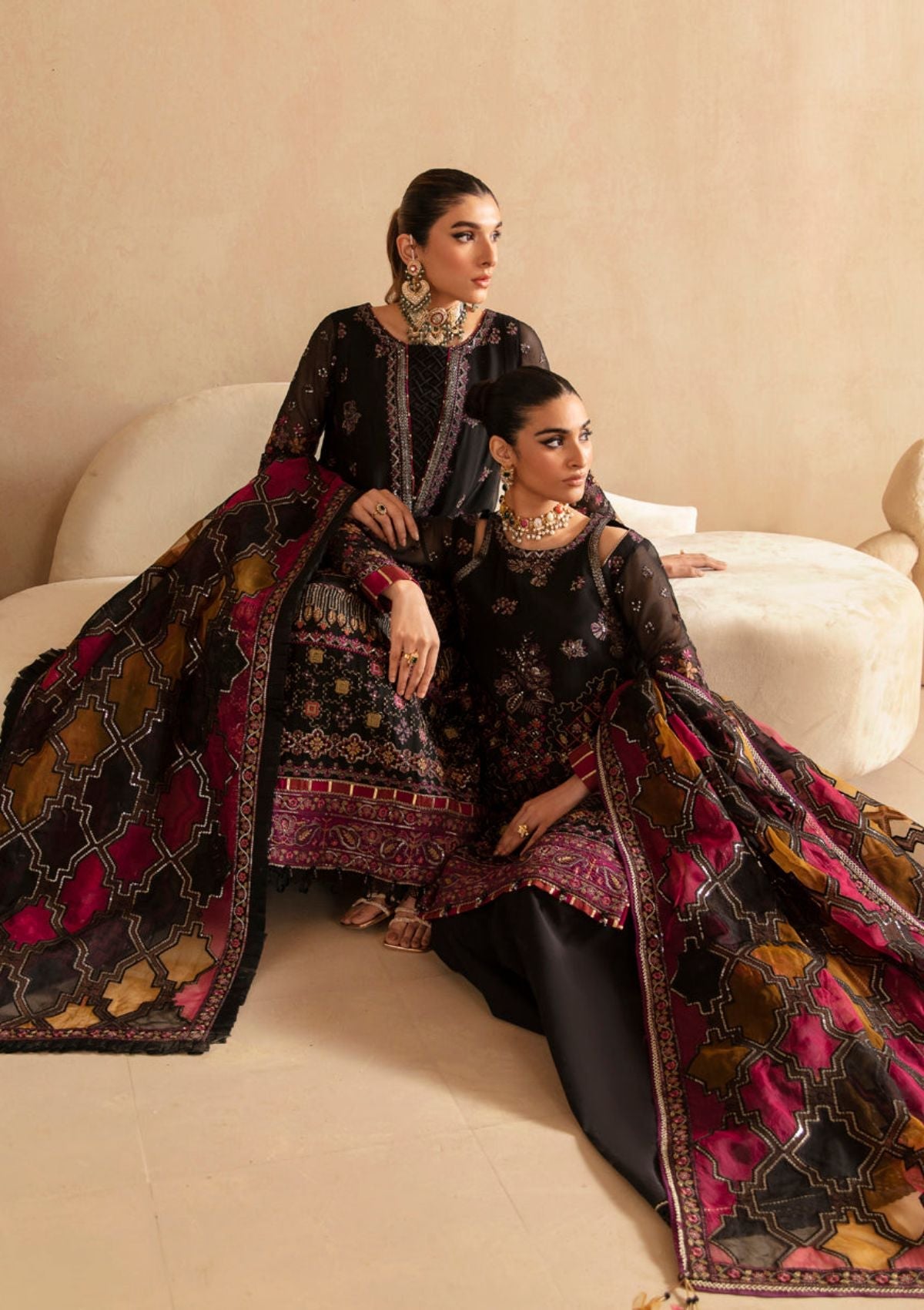 Buy Xenia | Formal Collection - Xenia - Yasfir Online at Great Price! Available For UK, France & Germany. Baroque dresse from Pakistan & for SALE in the UK, USA, Manchester & London. Book now ready to wear & unstitched. Shop Wedding, festive, summer or winter branded outfits from Lebaasonline 
