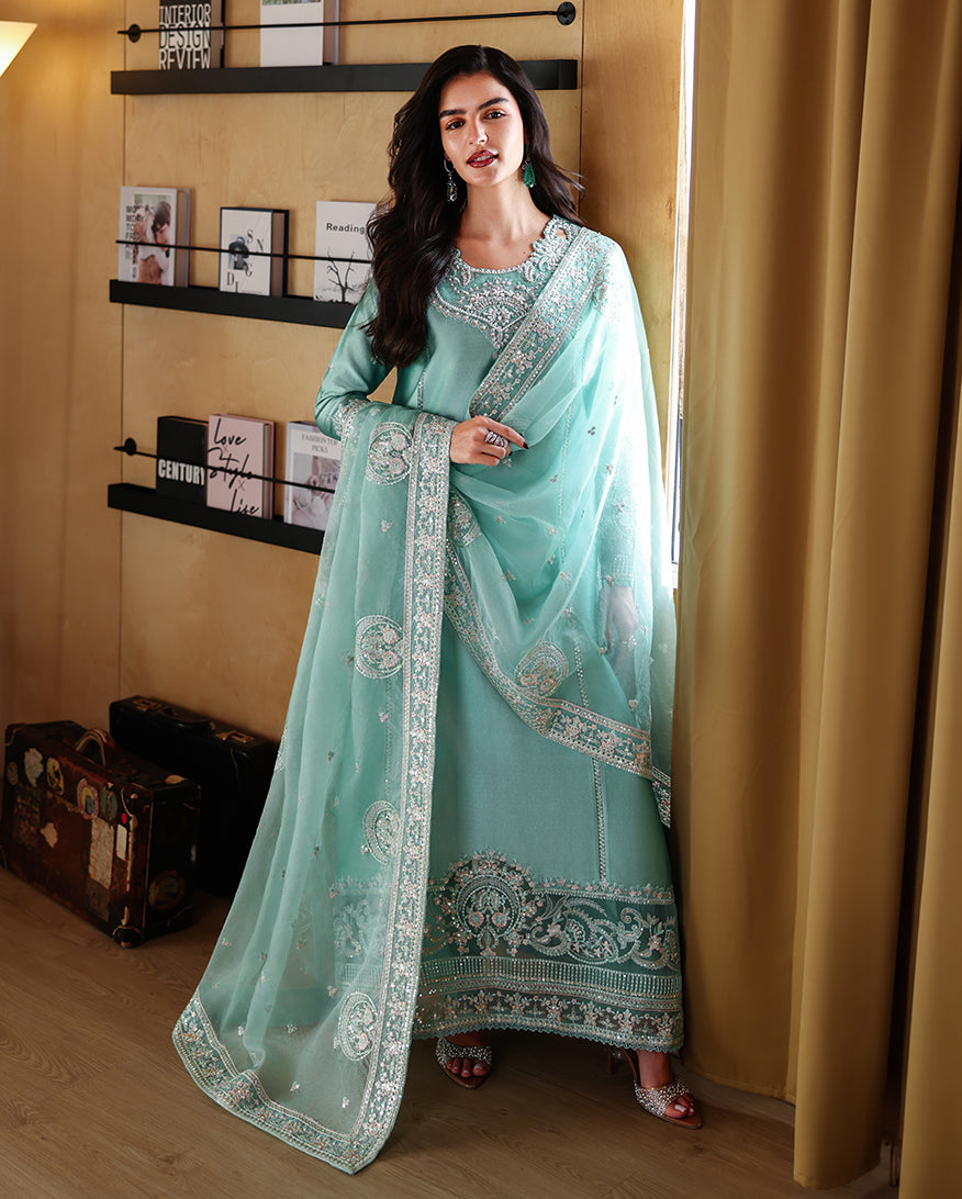 Buy MUSHQ | Zarminay 2026-Pret - "Neyla" Designer Dresses Is an exclusively available for online UK @lebaasonline. PAKISTANI WEDDING DRESSES ONLINE UK can be customized at Pakistani designer boutique in USA, UK, France, Dubai, Saudi, London. Get Pakistani & Indian velvet BRIDAL DRESSES ONLINE USA at Lebaasonline.