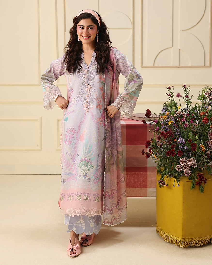 Buy MUSHQ | Soleil 2026-Prints - "Flora amour" Designer Dresses Is an exclusively available for online UK @lebaasonline. PAKISTANI WEDDING DRESSES ONLINE UK can be customized at Pakistani designer boutique in USA, UK, France, Dubai, Saudi, London. Get Pakistani & Indian velvet BRIDAL DRESSES ONLINE USA at Lebaasonline.