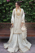 Load image into Gallery viewer, MNR| ZARLISH FESTIVE COLLECTION &#39;21 | NAULAKHA-08 White Pakistani Wedding Dresses Collection 2021 for the very best in unique or custom, luxury chiffon silk dresses from our women&#39;s clothing shop UK. Explore the MNR Luxury Wedding Lehenga, Unstitched &amp; Stitched Ready Made Clothing Online in UK USA France at Lebaasonline