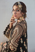 Load image into Gallery viewer, MNR| ZARLISH FESTIVE COLLECTION &#39;21 | MALHAAR-04 Black Pakistani Wedding Dresses Collection 2021 for the very best in unique or custom, luxury chiffon silk dresses from our women&#39;s clothing shop UK. Explore the MNR Luxury Wedding Lehenga, Unstitched &amp; Stitched Ready Made Clothing Online in UK USA France at Lebaasonline