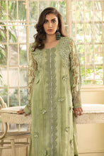 Load image into Gallery viewer, Buy Mushq Eid Festive 2021 - AMARYLLIS | DREAMY MEADOW Green Chiffon Eid collection from our official website. Make your this Eid elegance with Mushq festive &#39;21 collection. You can order unstitched as well as customized clothing, Eid outfit at your doorstep. Get Mushq dress in UK, USA, Manchester from Lebaasonline!