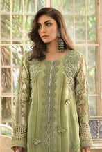 Load image into Gallery viewer, Buy Mushq Eid Festive 2021 - AMARYLLIS | DREAMY MEADOW Green Chiffon Eid collection from our official website. Make your this Eid elegance with Mushq festive &#39;21 collection. You can order unstitched as well as customized clothing, Eid outfit at your doorstep. Get Mushq dress in UK, USA, Manchester from Lebaasonline!