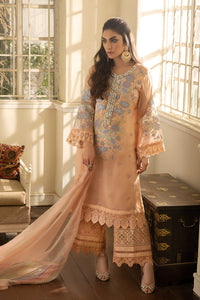 Buy Mushq Eid Festive 2021 - AMARYLLIS | PEACH PEONY Peach Chiffon Eid collection from our official website. Make your this Eid elegance with Mushq festive '21 collection. You can order unstitched as well as customized clothing, Eid outfit at your doorstep. Get Mushq dress in UK, USA, Manchester from Lebaasonline!