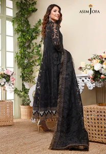 Buy ASIM JOFA IVELLE COLLECTION | AJIV-02 Black Chiffon Asim Jofa Ready to Wear '21 Collection from our website. We deal in all Pakistani brands such as Maria B, Asim Jofa Pret Ready to Wear Collection. Now slay in Wedding, Party with our latest Asim Jofa collection Buy Asim Jofa in UK, USA from lebaasonline!