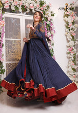 Load image into Gallery viewer, Buy ASIM JOFA IVELLE COLLECTION | AJIV-04 Navy Blue Chiffon Asim Jofa Ready to Wear &#39;21 Collection from our website. We deal in all Pakistani brands such as Maria B Asim Jofa luxe Ready to Wear Collection Now slay in Wedding, Party with our latest Asim Jofa 2021 Buy Asim Jofa bridal in UK, USA from lebaasonline