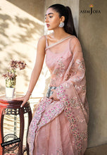 Load image into Gallery viewer, Buy ASIM JOFA LIMITED EDITION | AJLE-13 Blush Pink exclusive chiffon collection of ASIM JOFA WEDDING COLLECTION 2021 from our website. We have various PAKISTANI DRESSES ONLINE IN UK, ASIM JOFA CHIFFON COLLECTION 2021. Get your unstitched or customized PAKISATNI BOUTIQUE IN UK, USA, from Lebaasonline at SALE!