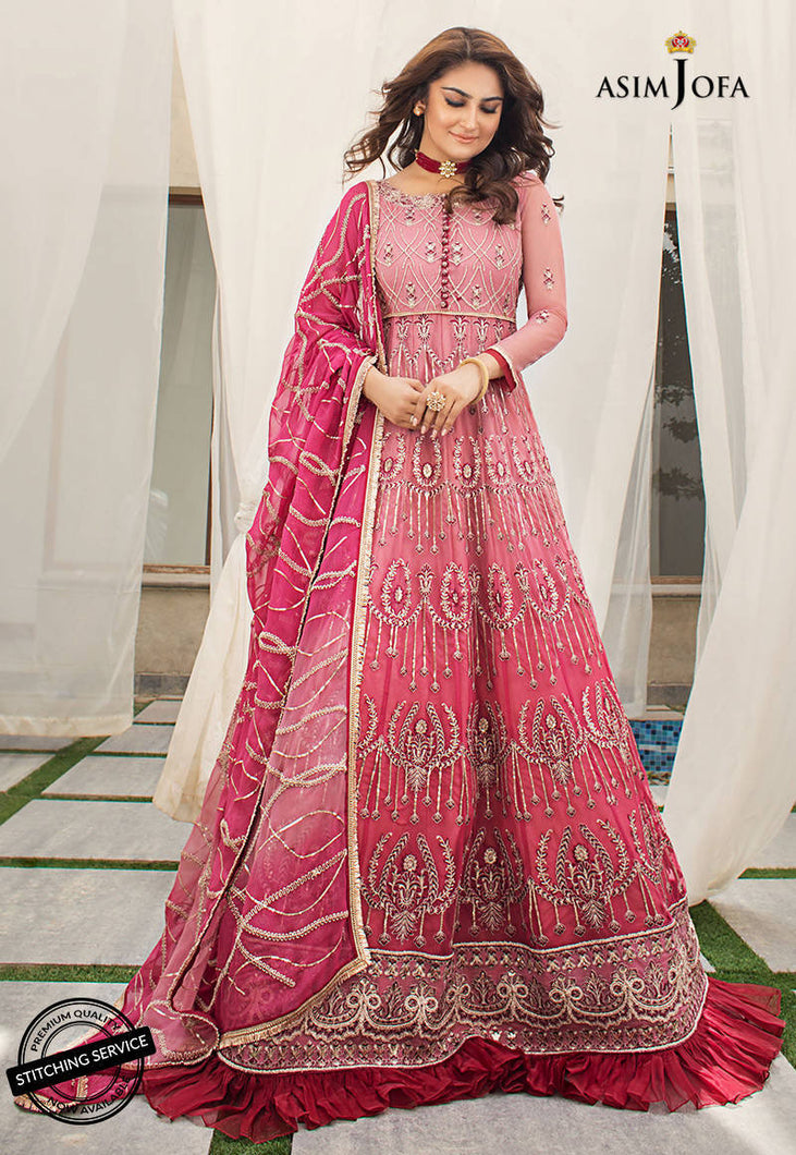 Buy ASIM JOFA LIMITED EDITION | AJLE-12 Rose Pink exclusive chiffon collection of ASIM JOFA WEDDING COLLECTION 2021 from our website. We have various PAKISTANI DRESSES ONLINE IN UK, ASIM JOFA CHIFFON COLLECTION 2021. Get your unstitched or customized PAKISATNI BOUTIQUE IN UK, USA, from Lebaasonline at SALE!