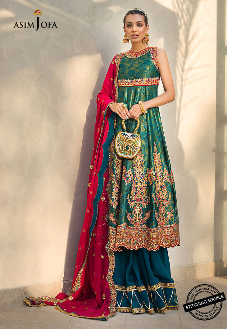 Buy ASIM JOFA LIMITED EDITION | AJLE-03 Teal exclusive chiffon collection of ASIM JOFA WEDDING COLLECTION 2021 from our website. We have various PAKISTANI DRESSES ONLINE, ASIM JOFA CHIFFON COLLECTION 2020. Get your unstitched or customized PAKISATNI DRESS ONLINE IN UK, USA, from Lebaasonline at SALE!