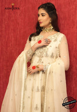 Load image into Gallery viewer, Buy ASIM JOFA RUNG DE FESTICE COLLECTION | AJFC-36 Ivory exclusive organza collection of ASIM JOFA WEDDING COLLECTION 2021 from our website. We have various PAKISTANI DESIGNER DRESSES IN UK, ASIM JOFA CHIFFON COLLECTION 2021. Get your unstitched or customized PAKISATNI BOUTIQUE IN UK, USA, from Lebaasonline at SALE!