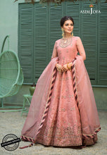 Load image into Gallery viewer, Buy ASIM JOFA | JASHN  FESTIVE COLLECTION &#39;21 | AJFC-40 Rose Pakistani Clothes online UK  exclusively from lebaasonline website. We are largest stockists of Asim Jofa Festive Collection 2021 Maria B Sobia Nazir &amp; Pakistani wedding Organza dresses UK are available online in the UK USA Scotland, London &amp; New York