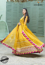 Load image into Gallery viewer, Buy ASIM JOFA | JASHN  FESTIVE COLLECTION 21 | AJFC-42 Mustard Yellow Pakistani Clothes online UK  exclusively from lebaasonline website. We are largest stockists of Asim Jofa Festive Collection 2021 Maria B Sobia Nazir &amp; Pakistani wedding Organza dresses UK are available online in the UK USA Scotland London &amp; New York