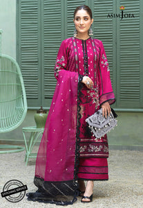 Buy ASIM JOFA | JASHN  FESTIVE COLLECTION '21 | AJFC-44 Carmine Pakistani Clothes online UK  exclusively from lebaasonline website. We are largest stockists of Asim Jofa Festive Collection 2021, Maria B, Sobia Nazir & Readymade Pakistani clothes Birmingham available online in the UK, USA, Scotland, London & New York