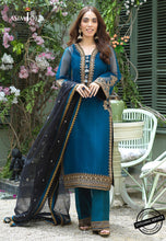 Load image into Gallery viewer, Buy ASIM JOFA | JASHN  FESTIVE COLLECTION &#39;21 | AJFC-48 Teal Pakistani Clothes online UK  exclusively from lebaasonline website. We have brands Asim Jofa Festive Collection 2021, Maria B, Sobia Nazir &amp; Readymade Pakistani designer clothes Birmingham available online in the UK, USA, Scotland, London &amp; New York