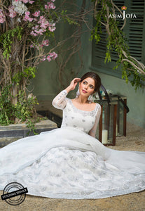 Buy ASIM JOFA | JASHN  FESTIVE COLLECTION '21 | AJFC-49 White Pakistani Clothes online UK  exclusively from lebaasonline website. We have brands Asim Jofa Festive Collection 2021, Maria B, Sobia Nazir & Readymade Pakistani designer clothes Birmingham available online in the UK, USA, Scotland, London & New York