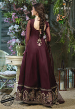 Load image into Gallery viewer, Buy ASIM JOFA | JASHN  FESTIVE COLLECTION &#39;21 | AJFC-50 Plum Pakistani Clothes online UK  exclusively from lebaasonline website. We have brands Asim Jofa Festive Collection 2021, Maria B, Sobia Nazir &amp; Readymade Pakistani designer clothes Birmingham available online in the UK, USA, Scotland, London &amp; New York
