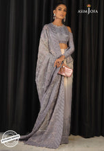 Load image into Gallery viewer, Buy ASIM JOFA | ISHQ-E-NAUBAHAR COLLECTION | AJN-19 Grey Peach color Pakistani Clothes online UK exclusively from lebaasonline website. We have Pakistani designer brands UK Asim Jofa, Maria B, Baroque UK. Get yours customized for Evening, Party Wear or Wedding dresses online USA, UK, France at Lebaasonline only.