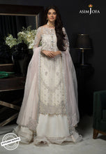 Load image into Gallery viewer, Buy ASIM JOFA | ISHQ-E-NAUBAHAR COLLECTION | AJN-21 White color Pakistani Clothes online UK exclusively from lebaasonline website. We have Pakistani designer brands UK like Asim Jofa, Maria B, Baroque UK. Get yours customized for Evening, Party Wear or Wedding dresses online USA, UK, France at Lebaasonline only.