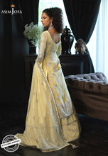Load image into Gallery viewer, Buy ASIM JOFA | ISHQ-E-NAUBAHAR COLLECTION | AJN-22 Yellow color Pakistani Clothes online UK exclusively from lebaasonline website. We have Pakistani designer brands UK like Asim Jofa, Maria B, Baroque UK. Get yours customized for Evening, Party Wear or Wedding dresses online USA, UK, France at Lebaasonline only.